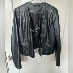 Faux leather jacket- Large